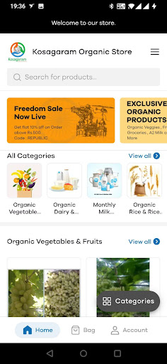 Kosagaram Organic Store Screen 2