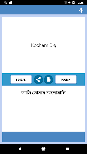 Bengali-Polish Translator Screen 2