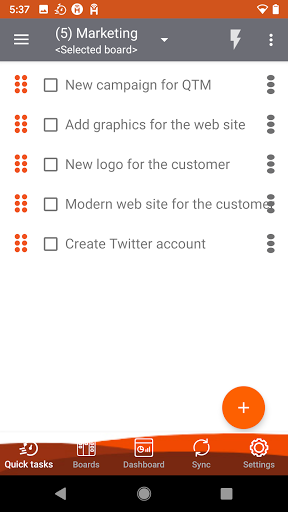 QuickTasks Mobile Screen 3