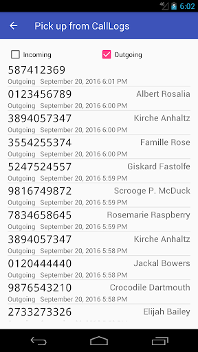 KuroDialer Screen 3