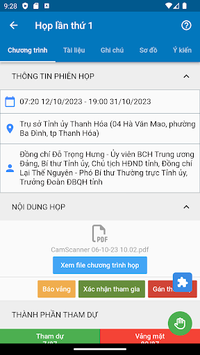 eCabinet Tỉnh Uỷ Thanh Hoá Screen 3