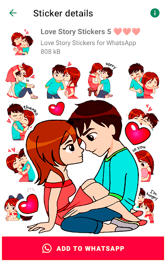 Love Story Stickers screenshot 3