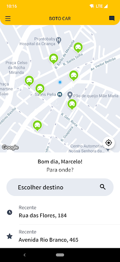 Android application Boto Car screenshort