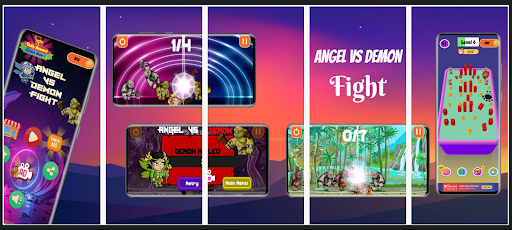 Android application Angel Vs Demon Fantasy Fight screenshort
