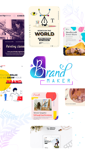 Android application Brand maker - Logo & Poster screenshort