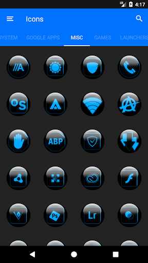 Blue Glass Orb Icon Pack screenshot 6