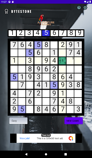 Sudoku Adventure Screen 3