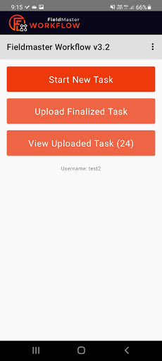 Android application Fieldmaster Workflow screenshort