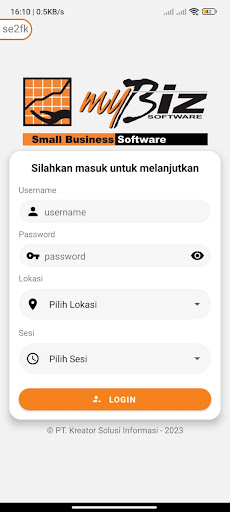 myBiz POS Lite Screen 3