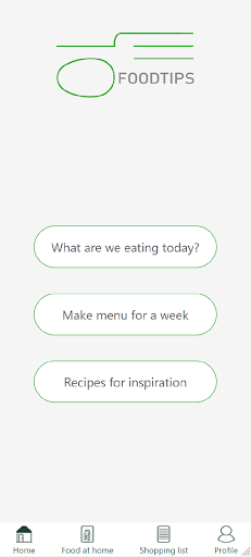 Android application FoodTips screenshort