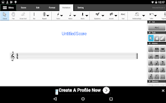 screenshot of Crescendo Music Notation