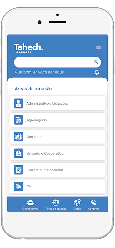 Android application Tahech Advogados screenshort