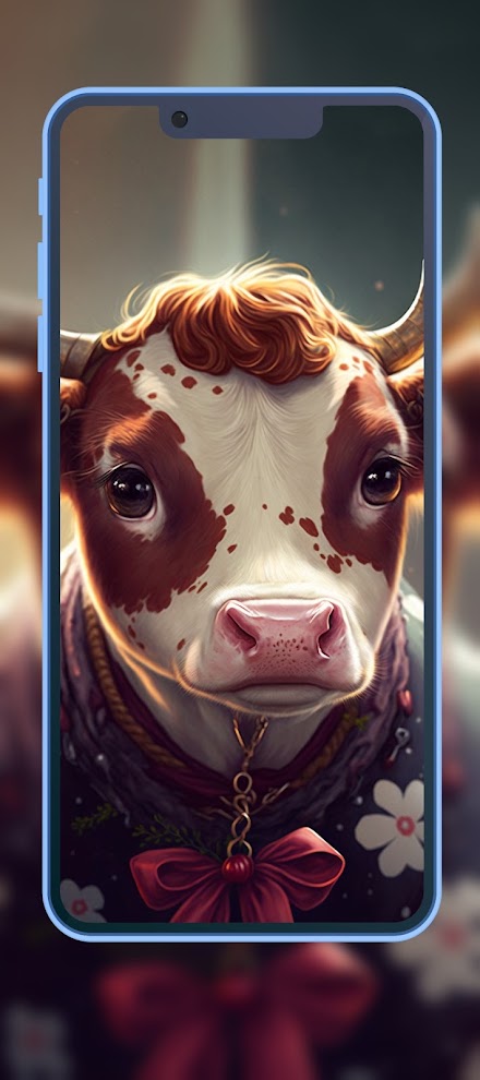 Cute Cow Wallpaper 2023 HD 4K Screen 2