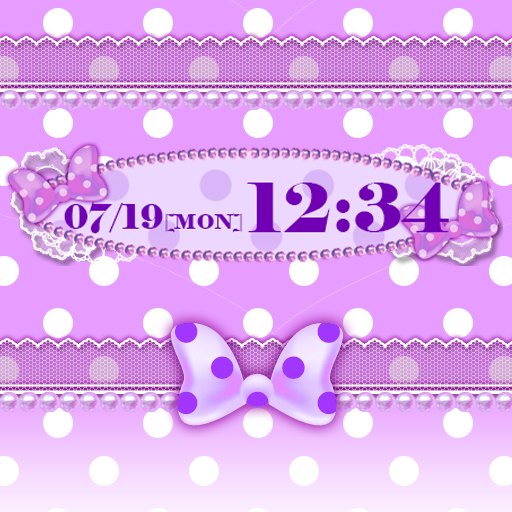 Purple polka dot Wallpaper  Icon