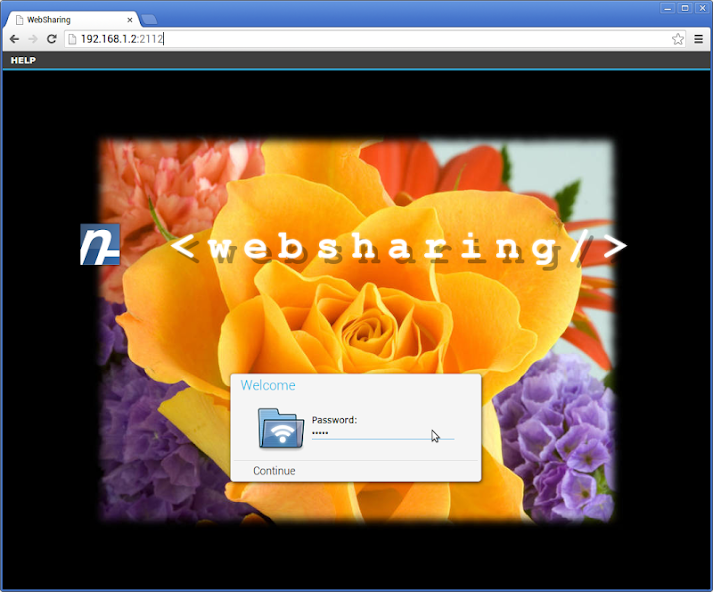 WebSharing (WiFi File Manager) banner