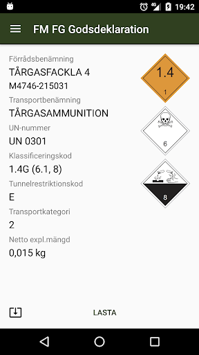 FM FG Godsdeklaration Screen 2