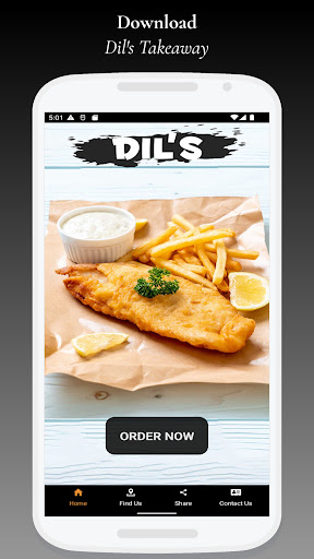 Android application Dil's Takeaway screenshort