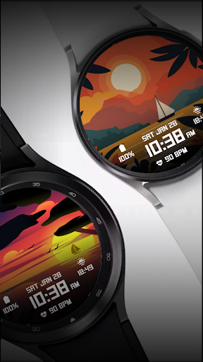Sunset Landscape Screen 3