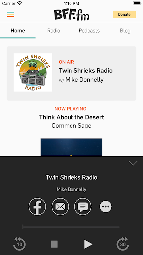 BFF.fm Screen 2