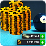 Coin & Cash 8 Ball Pool - Prank icon