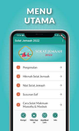 Android application Solat Jemaah 2022 screenshort