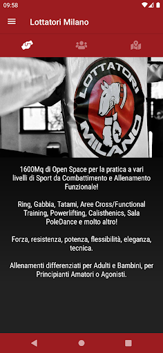Android application Lottatori Milano screenshort