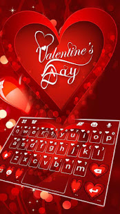 Valentine Hearts Keyboard Theme 6.0.1222_10 APK screenshots 2