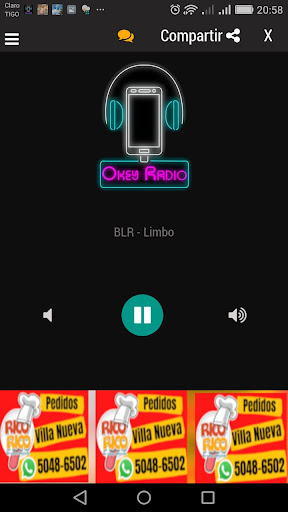 Android application Okey Radio screenshort