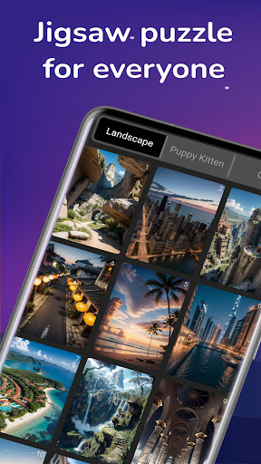 Android application Jigsaw Puzzle AI screenshort
