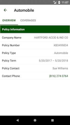 Hodge Insurance Agency Online Screen 2