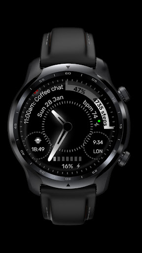 Android application Radiant Glow Watch Face CRC091 screenshort