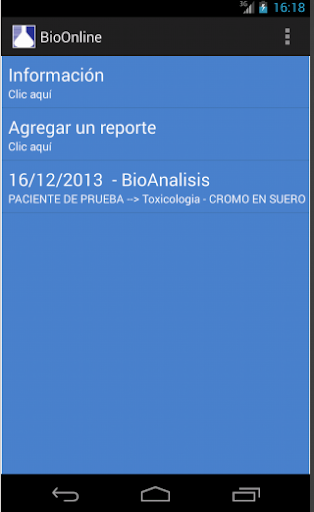 BioAnalisis - BioOnline Screen 3