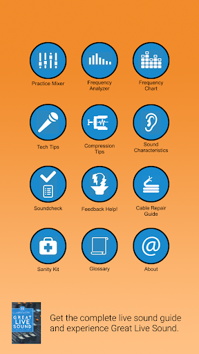 Android application Live Sound Guide screenshort