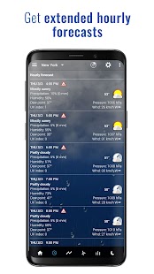 Transparent clock and weather Screenshot