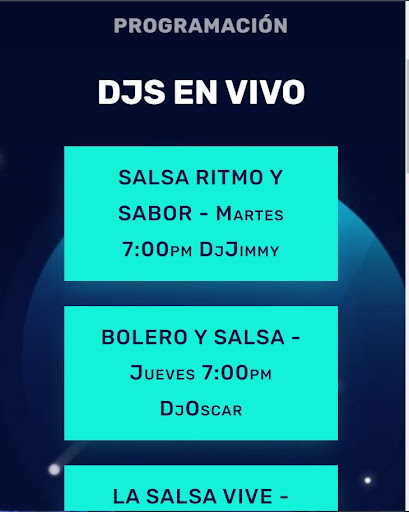 Android application Salsa Plena screenshort