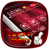 Tech Red Launcher Theme icon