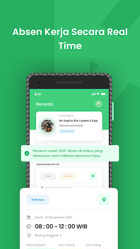 Android application Presensi Kite screenshort