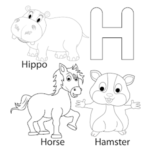 Coloring pages Alphabet Lore H – Coloring Pages