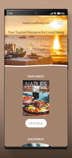 Android application Naples Local Dining screenshort