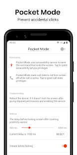 Pocket Mode: Prevent accidental clicks 1.10.0.0 APK screenshots 1