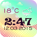Transparent Clock And Weather icon