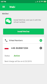 Screenshot 3 Wabi - Virtual Number for WeCh android