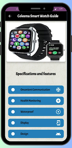 Colesma Smart Watch Guide Screen 3