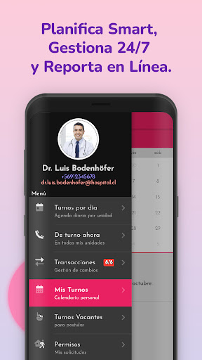 Android application SATurno+ screenshort
