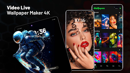 Android application Video Live Wallpaper Maker 4k screenshort