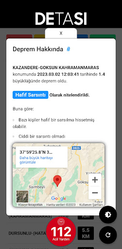 Deprem Takip Sistemi - PRO Screen 3
