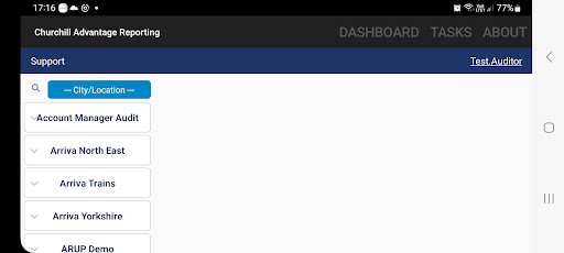 ChurchillReporting Screen 2