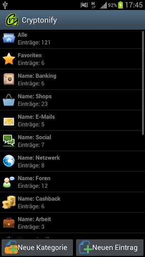 Android application Cryptonify screenshort