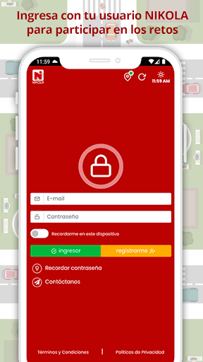 Android application Nikola screenshort