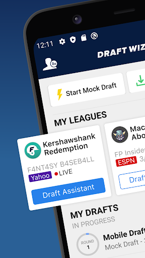 Android application Fantasy Baseball Draft Wizard screenshort
